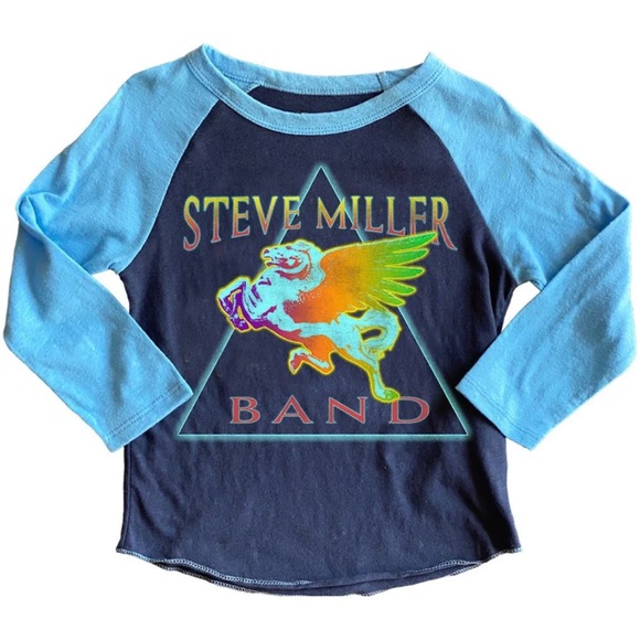 Rowdy Sprout kids raglan shirt Size8 Steve Miller Band - Picture 2 of 2
